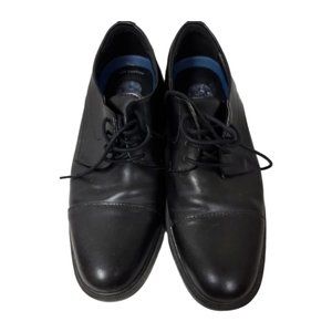 Dr. Scholls Remy 2 Mens 9W Black Gel Insole Lace Up Oxford Comfort Shoes